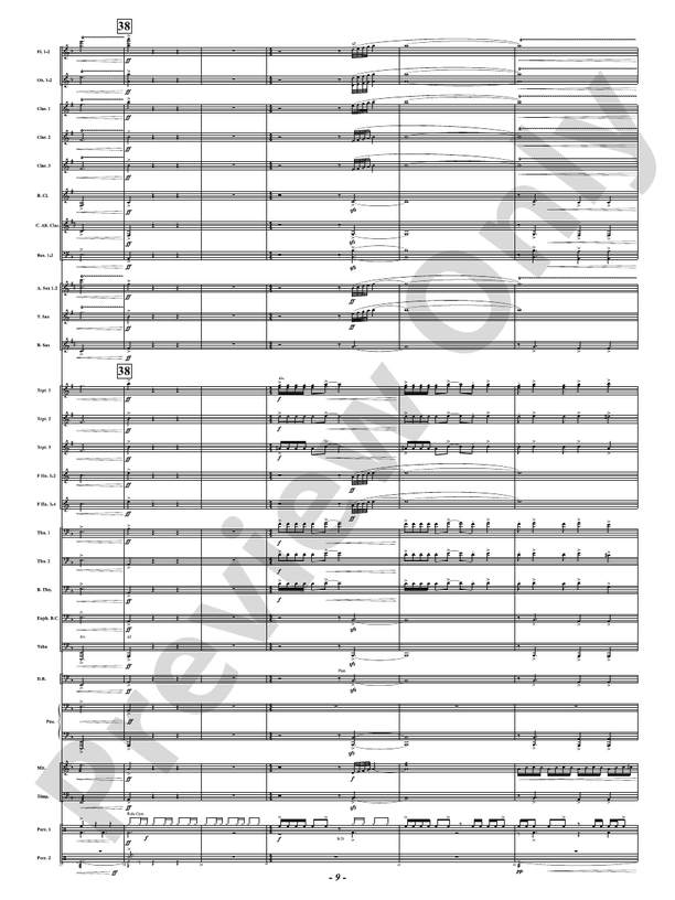 Hot As Blue Blazes - Concert Band Conductor Score & Parts (Digital Download)