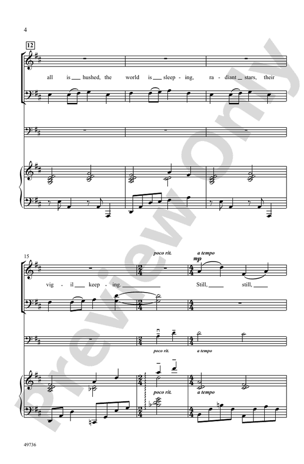 Still, Still, Still - SATB Choral Octavo (Digital Download)