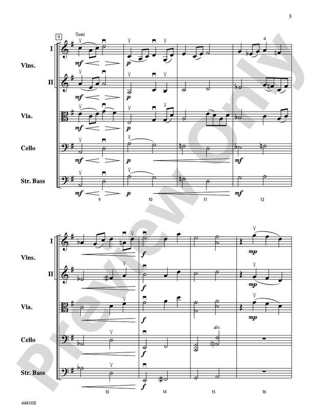 Hidden Dimensions - String Orchestra Conductor Score & Parts (Digital Download)
