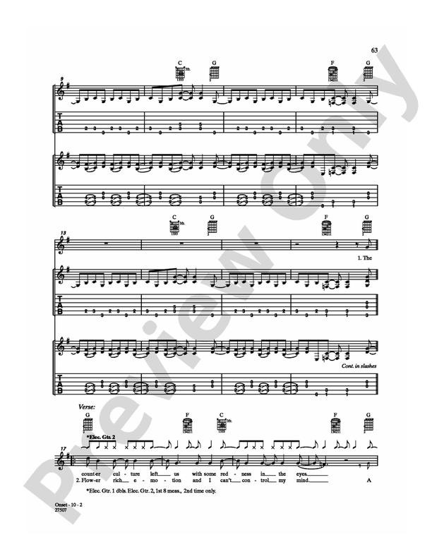 Onset - Guitar TAB (Digital Download)