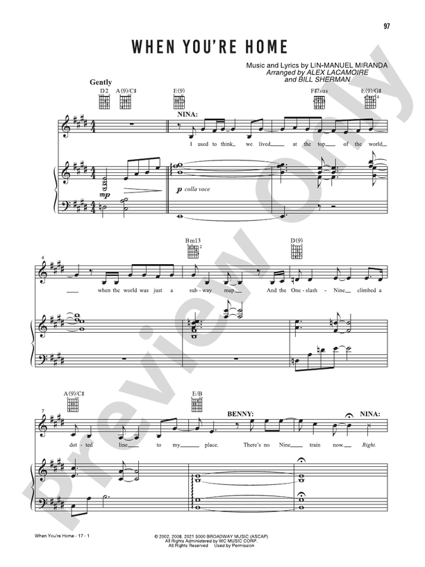 When You're Home (Music from the Original Motion Picture Soundtrack, In The Heights) - PVG (Digital Download)