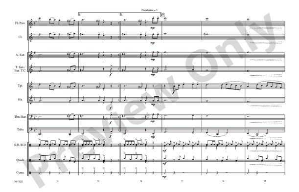 Macarena – Marching Band Conductor Score & Parts (Digital Download)