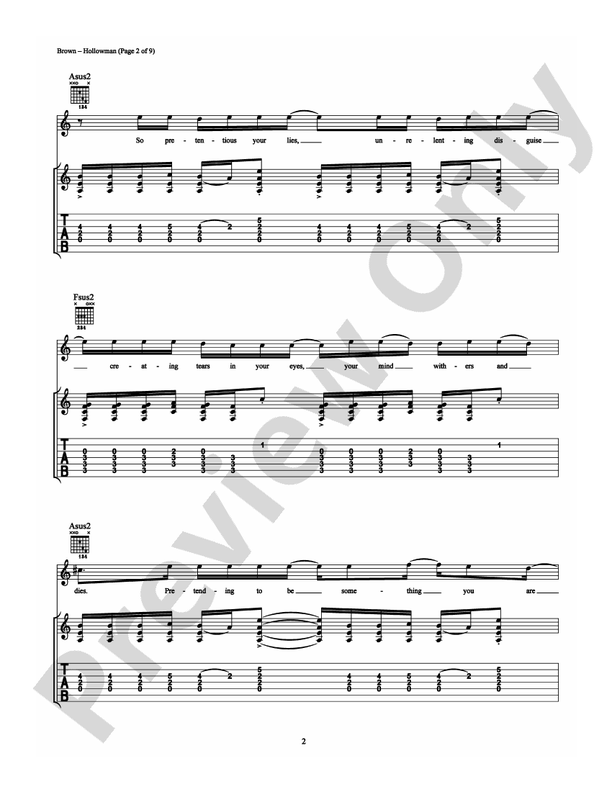 Hollowman - Guitar TAB (Digital Download)