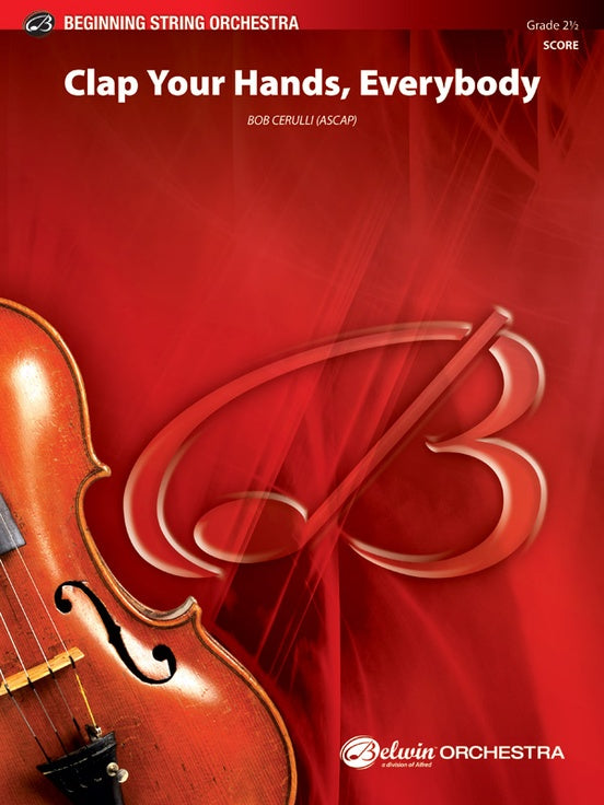 Clap Your Hands, Everybody – String Orchestra Conductor Score & Parts (Digital Download)