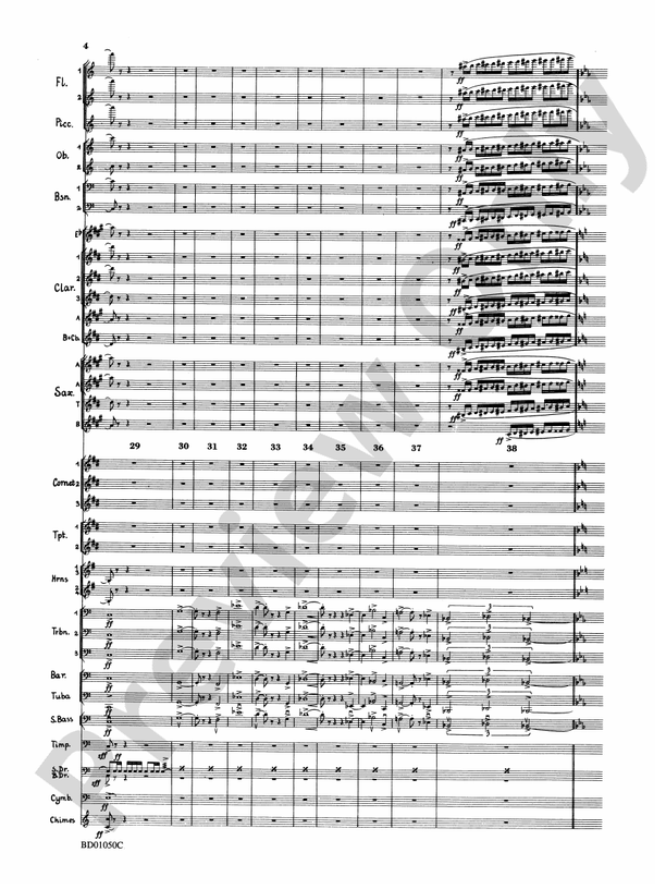 Trittico (Grade 3.5) - Concert Band Conductor Score & Parts (Digital Download)