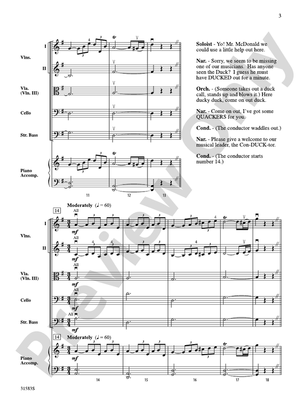 Prelude to the Afternoon on a Farm – String Orchestra Conductor Score & Parts (Digital Download)