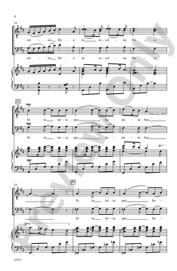 Gloria - John Leavitt – TTB Choral Octavo (Digital Download)