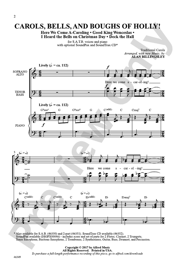 Carols, Bells, and Boughs of Holly! – SATB Choral Octavo (Digital Download)
