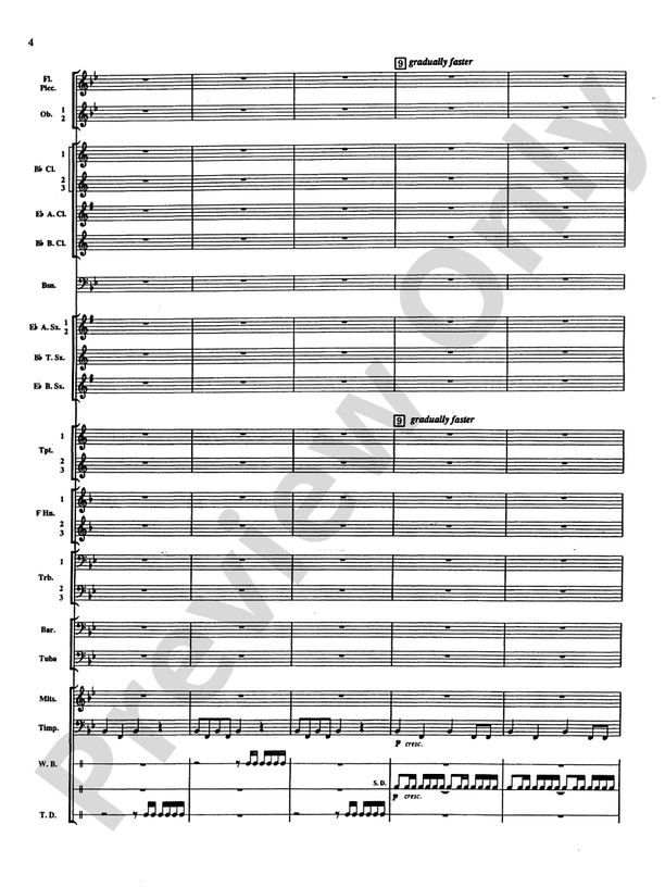 Percussion Mystique - Concert Band Conductor Score & Parts (Digital Download)