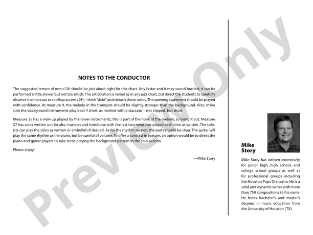 Domino - Jazz Ensemble Conductor Score & Parts (Digital Download)