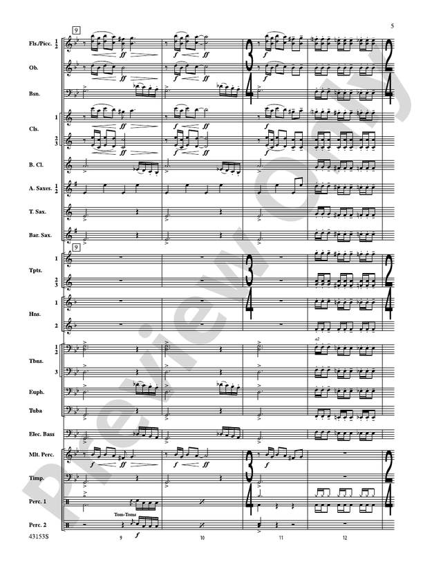 A Mad Russian's Christmas - Concert Band Conductor Score & Parts (Digital Download)