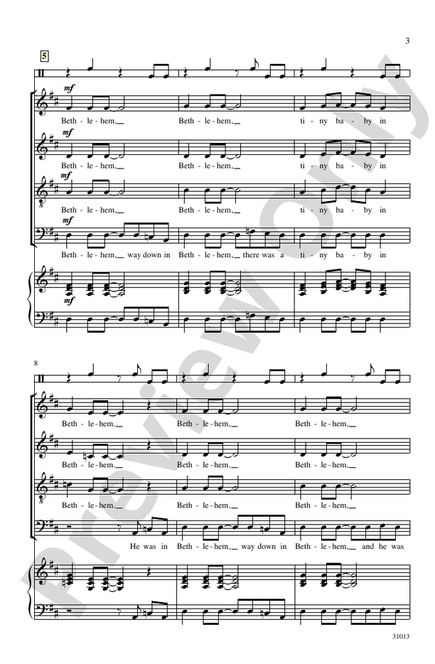 Bethlehem, Bethlehem – SATB a cappella Choral Octavo (Digital Download)
