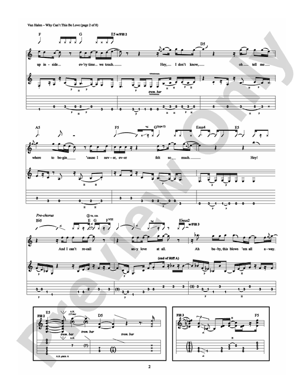 Why Can't This Be Love - Guitar TAB (Digital Download)