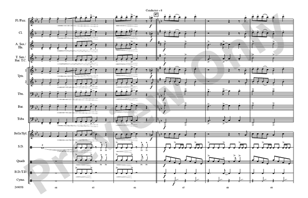 Blitzkrieg Bop – Marching Band Conductor Score & Parts (Digital Download)