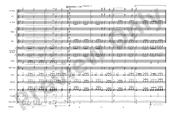 Wake Me Up When September Ends / Homecoming – Marching Band Conductor Score & Parts (Digital Download)