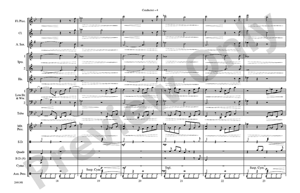 The Aviator – Marching Band Conductor Score & Parts (Digital Download)