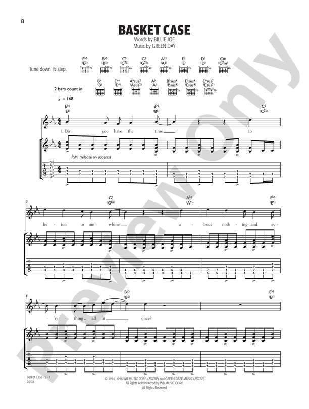 Basket Case - Guitar TAB (Digital Download)