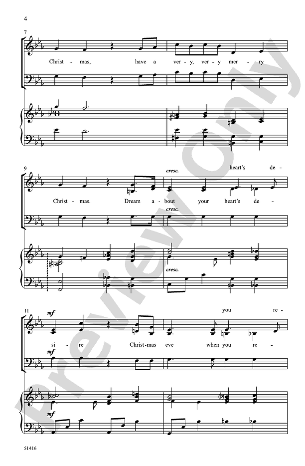 Merry Christmas - SAB Choral Octavo (Digital Download)