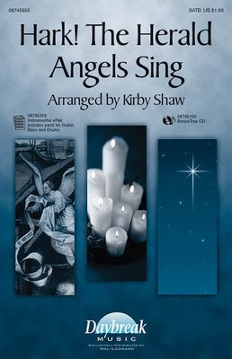 Hark! The Herald Angels Sing - SATB Kirby Shaw Daybreak Music Choral Score Octavo