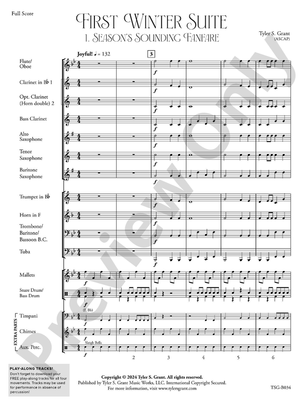 First Winter Suite – Concert Band Conductor Score & Parts (Digital Download)