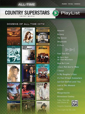 All-Time Country Superstars - Sheet Music Playlist Series - Hal Leonard Piano, Vocal & Guitar