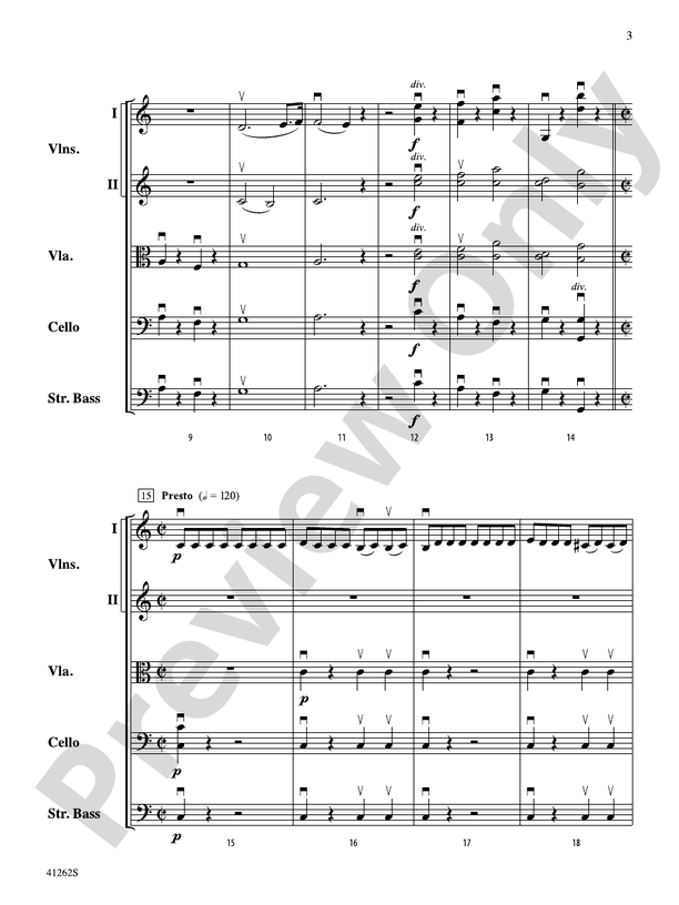 Cosi Fan Tutte – String Orchestra Conductor Score & Parts (Digital Download)