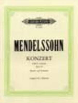 Mendelssohn - Concerto #2 Op40 Dmin - 2 Pianos 4 Hands - Peters EP2896B