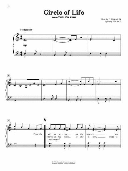 Disney Songs For Kids - Easy Piano - Hal Leonard 348350