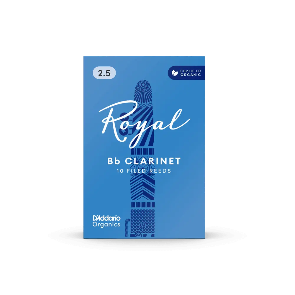 Royal Bb Clarinet Reeds Strength 2.5 Pack of 10