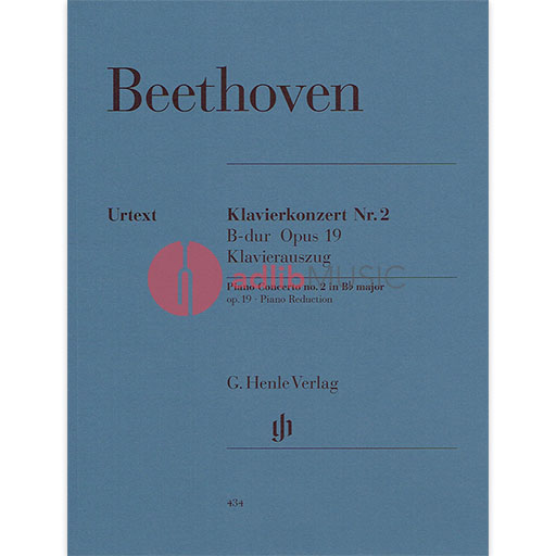 Beethoven - Concerto #2 Op19 in Bbmaj - 2 Pianos 4 Hands Henle HN434