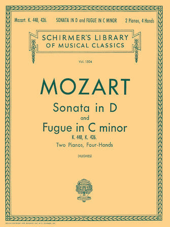 Mozart - Sonata in DMaj K488 & Fugue in Cmin K426 - Piano Duet Schirmer 50259740