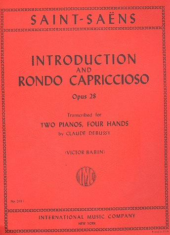 Introduction and Rondo Capriccioso OP. 28 - 2 Pianos - Saint-Saens arr Debusy - IMC