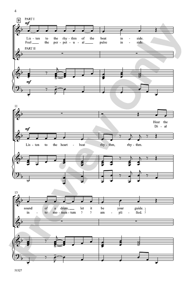 Heartbeat Rhythm - 2 Part Treble Choral Octavo (Digital Download)