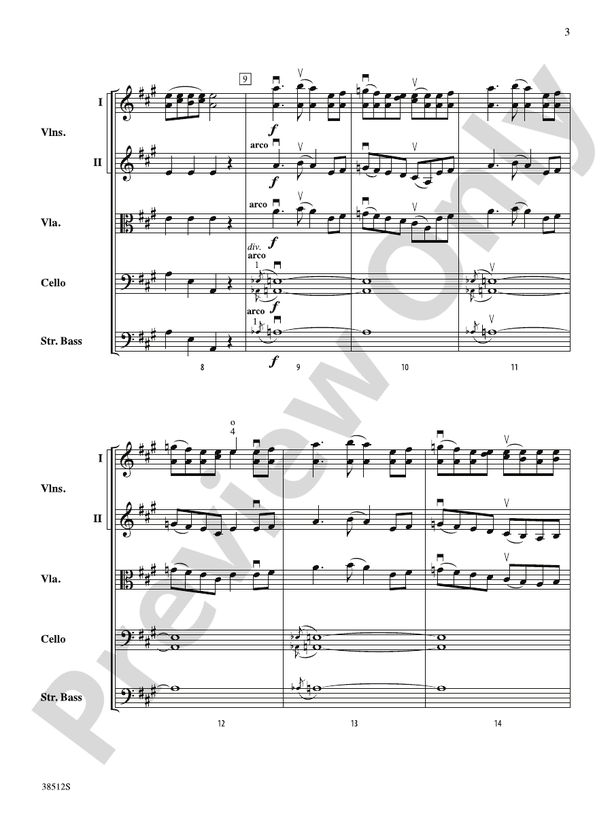 Bluegrass Fiddle Frenzy – String Orchestra Conductor Score & Parts (Digital Download)
