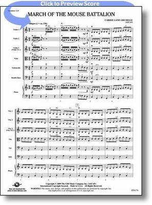 March of the Mouse Battalion - Carrie Lane Gruselle - FJH Music Company Score/Parts