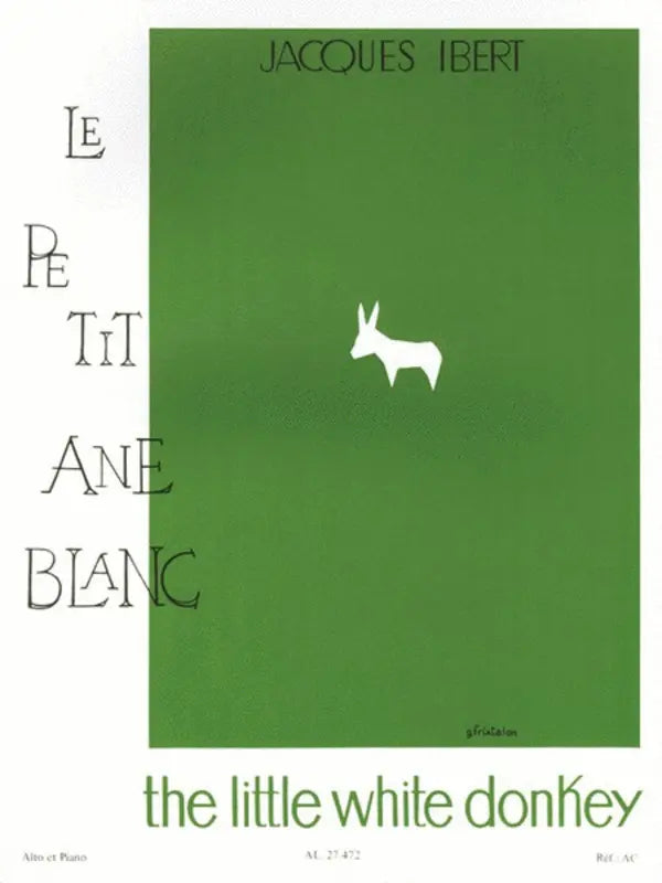 The Little White Donkey - J, Ibert arr. Arnold - Viola - Leduc