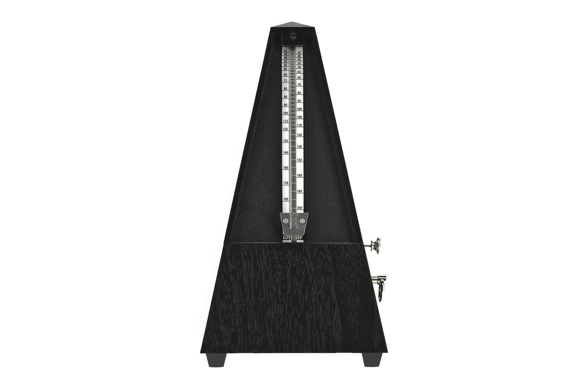Wittner Pyramid Plastic Window Metronome with Bell Black