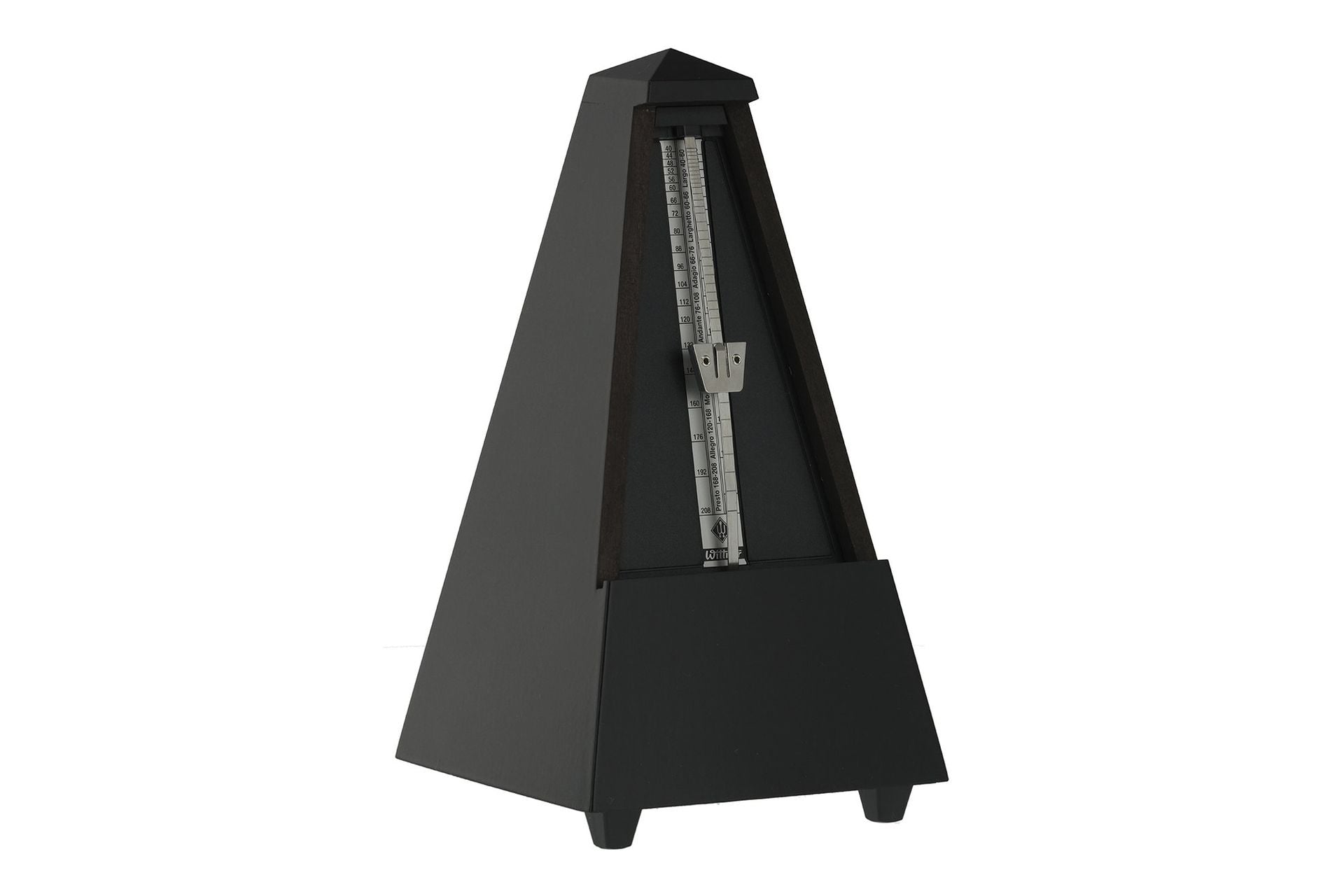 Wittner Pyramid Wood Metronome with Bell Black