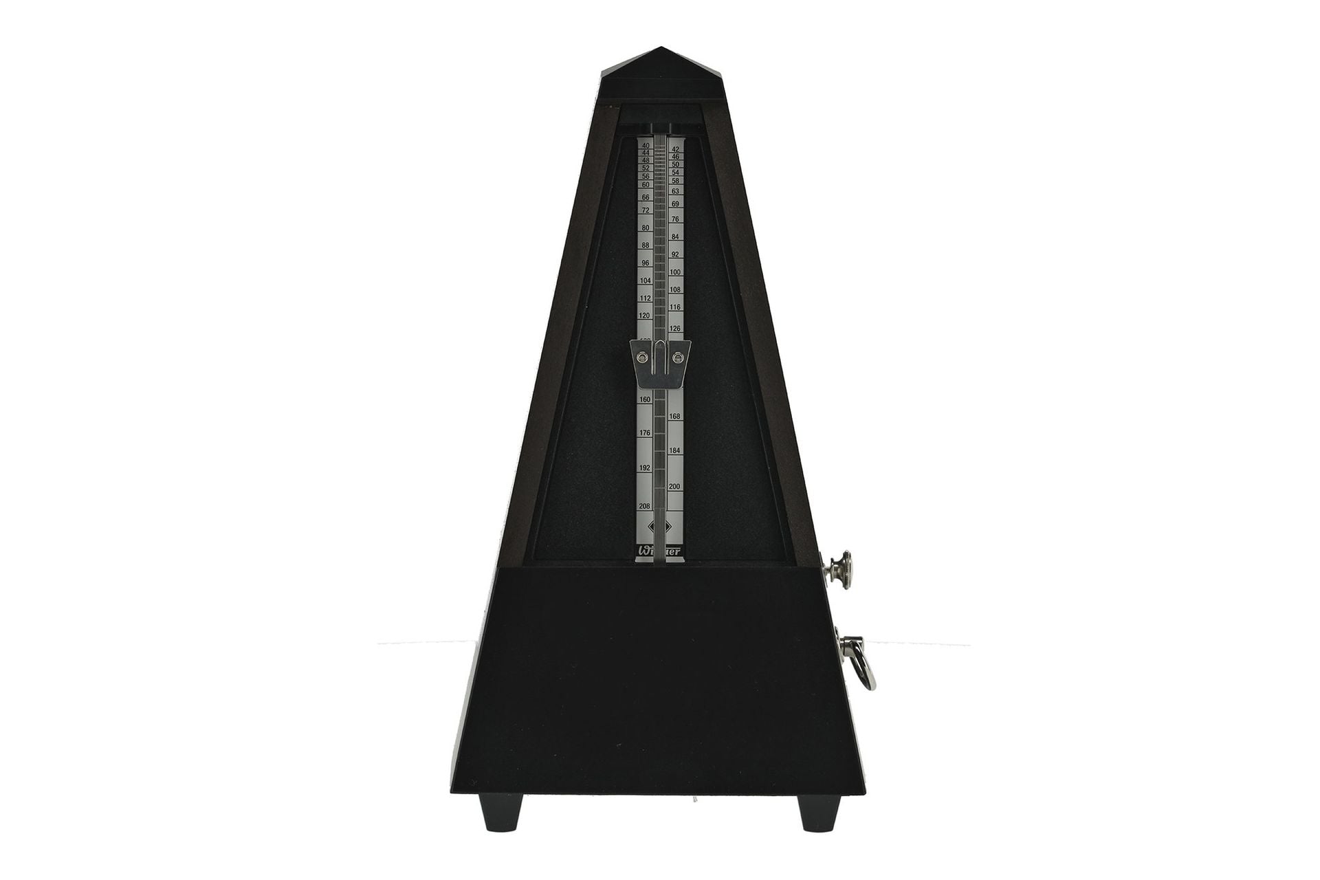 Wittner Pyramid Wood Metronome with Bell Black