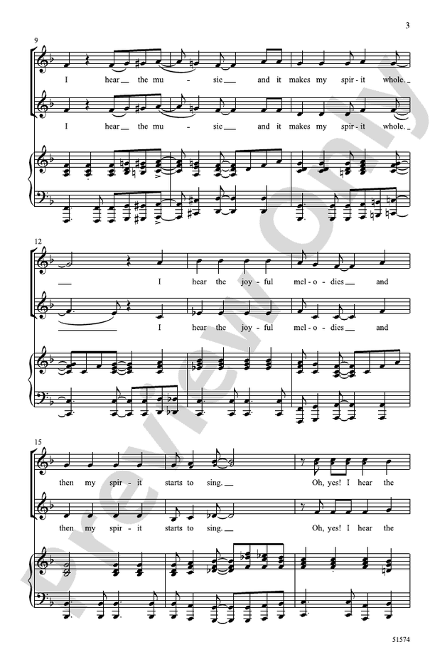 Down in My Soul! - 2-Part/SSA Choral Octavo (Digital Download)