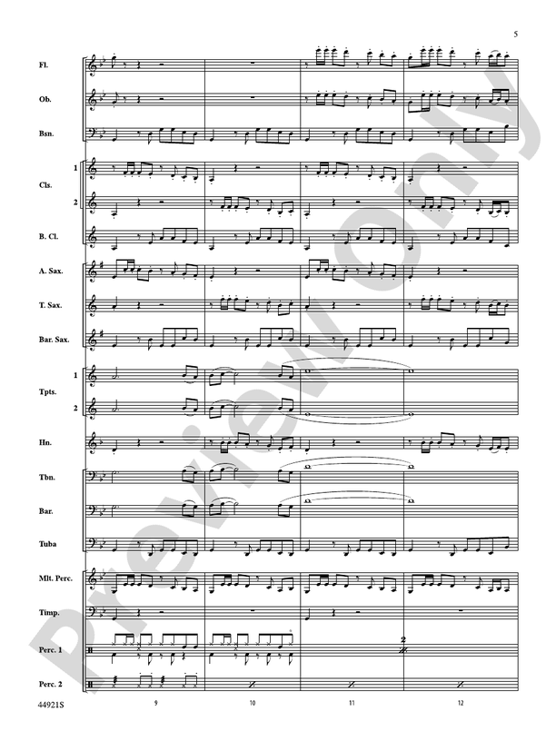 The Man from U.N.C.L.E. (from the Original Motion Picture Soundtrack) - Concert Band Conductor Score & Parts (Digital Download)