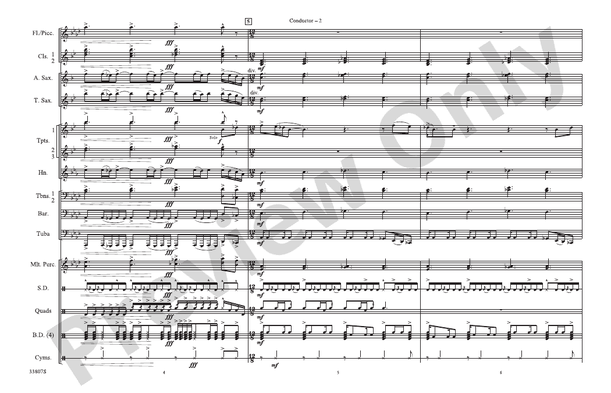 Whipping Post – Marching Band Conductor Score & Parts (Digital Download)