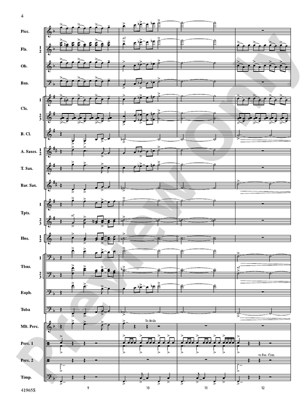 Chase the Shouting Wind - Concert Band Conductor Score & Parts (Digital Download)