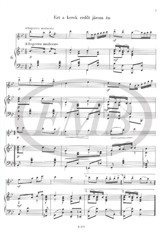 Play Up Gypsy: 60 Hungarian Songs - Violin/Piano Accompaniment EMB Z2777