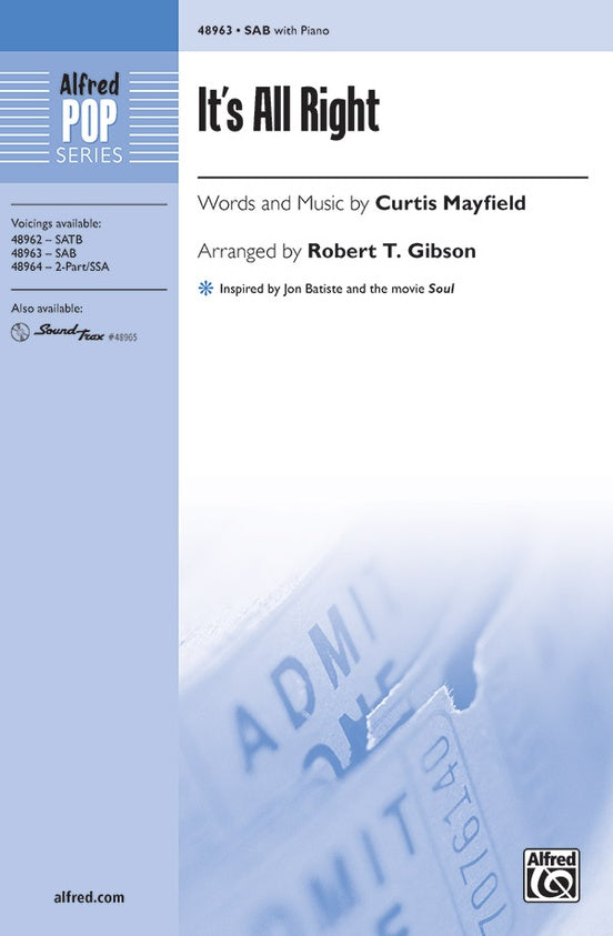 It's All Right – SAB Choral Octavo (Digital Download)