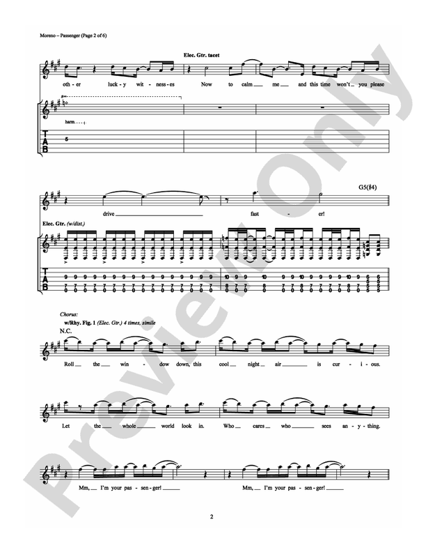 Passenger - Guitar TAB (Digital Download)