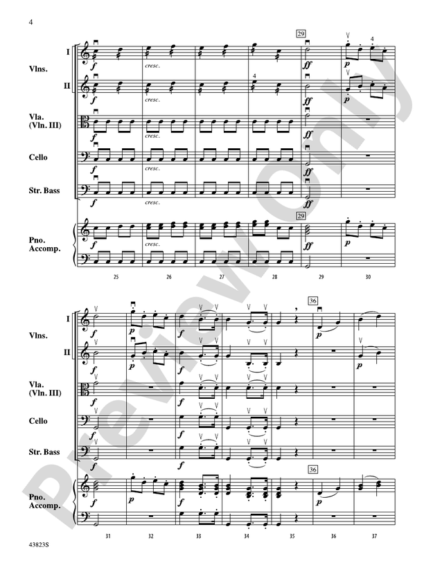 Symphony No. 3, 3rd Movement – String Orchestra Conductor Score & Parts (Digital Download)