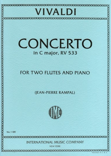 Concerto in C major, RV 533 - for 2 Flutes and Piano - Antonio Vivaldi - Flute IMC Flute Duet