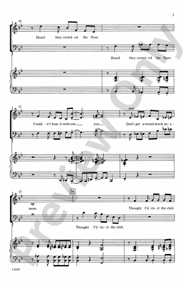 Don't Get Around Much Anymore – SAB Choral Octavo (Digital Download)