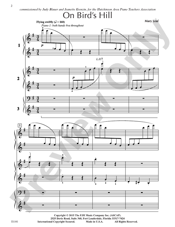 On Bird's Hill - Piano (Digital Download)